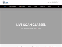 Tablet Screenshot of livescanclasses.com